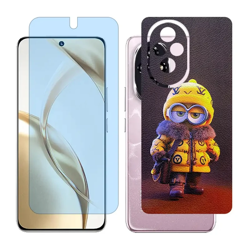 محافظ صفحه نمایش آنتی بلو گلس مدل Together مناسب برای گوشی موبایل آنر 200 / Honor 200 به همراه برچسب پوششی پشت گوشی