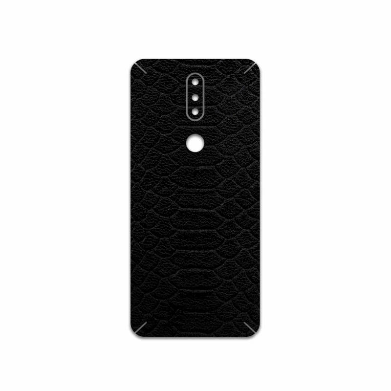 برچسب پوششی ماهوت مدل Black-Snake-Leather مناسب برای گوشی موبایل نوکیا 2.4