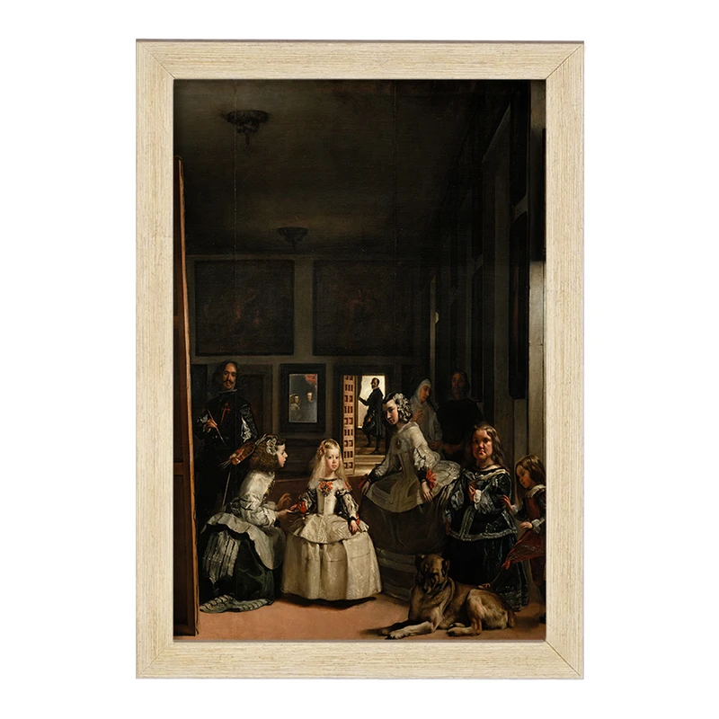 تابلو خندالو مدل نقاشی ندیمه ها اثر دیه‌گو ولاسکس کد F12363