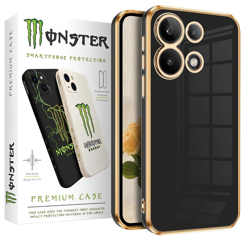 کاور مانستر مدل Plated مناسب برای گوشی موبایل شیائومی Poco M6 Pro 4G / Note 13 Pro 4G
