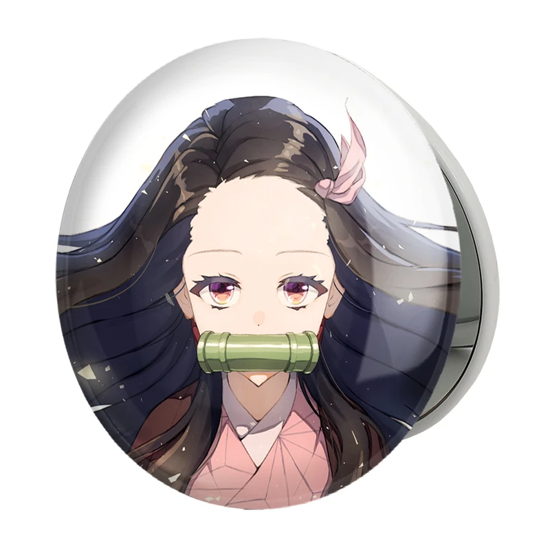 آینه جیبی خندالو طرح نزوکو کامادو انیمه شیطان کش مدل تاشو کد 11483 