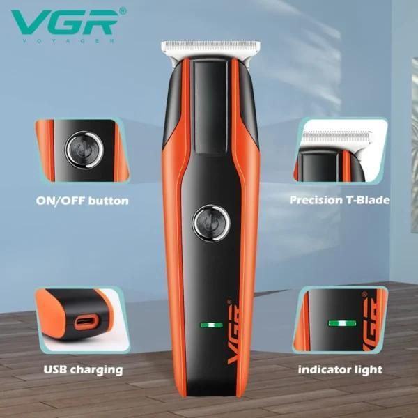 ماشین اصلاح موی سر و صورت وی جی ار مدل V_999 -  - 5