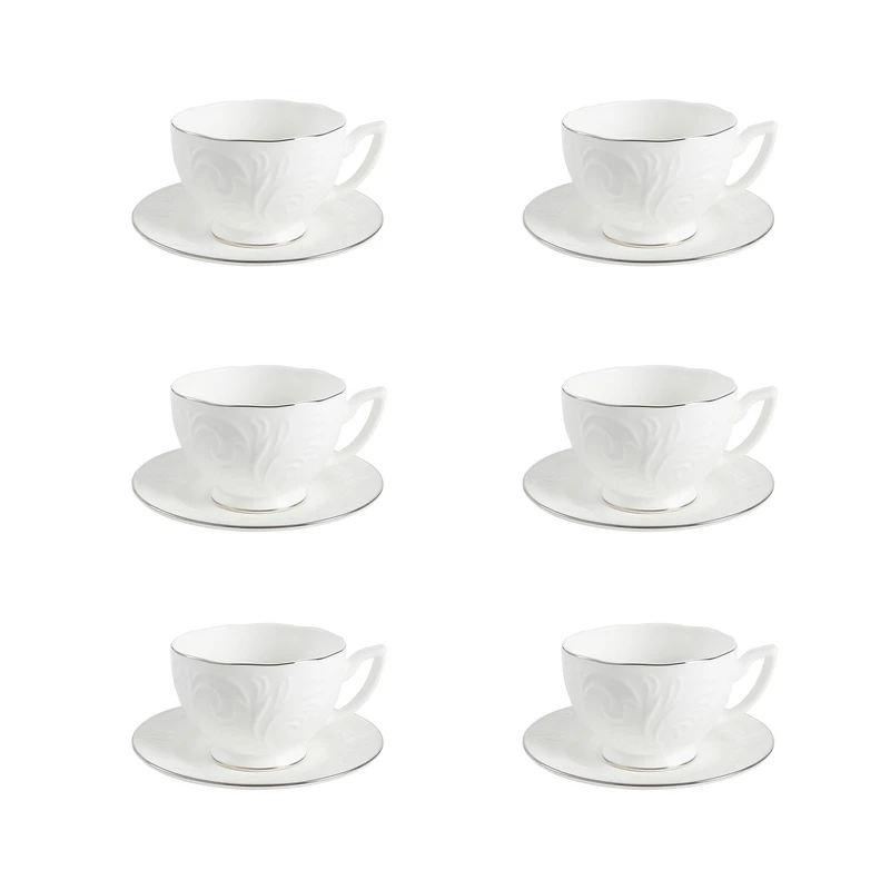 سرویس قهوه خوری 12 پارچه 6 نفره شاهین مدل dantella d