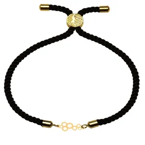 دستبند طلا 18 عیار زنانه الن نار مدل حباب 100417