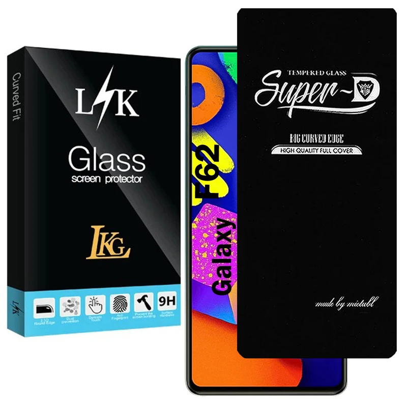 محافظ صفحه نمایش شیشه ای ال کا جی مدل SupD-Lk مناسب برای گوشی موبایل سامسونگ Galaxy F62