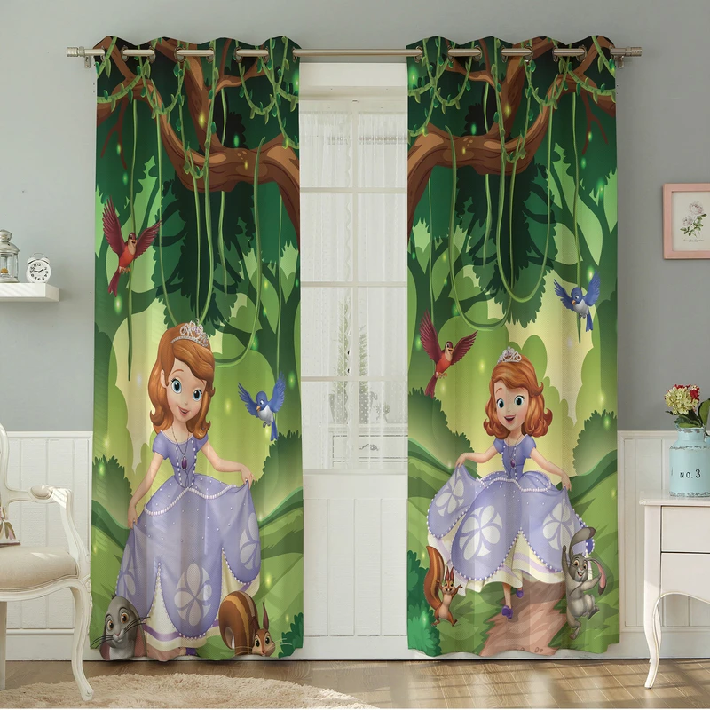 پرده نیروانا طرح   کودک مدل مخمل کد 4828 سایز 140×280 سانتی متر