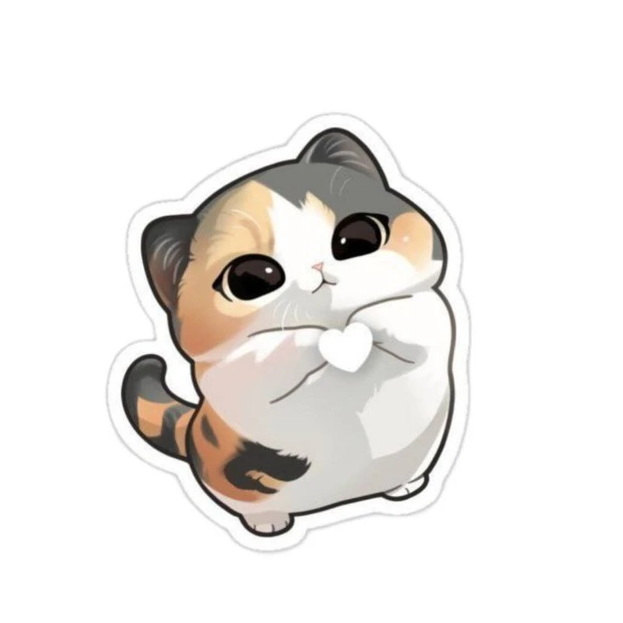 استیکر لپ تاپ طرح چیلو مدل گربه کد2012