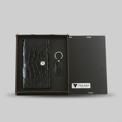 ست هدیه مردانه چرم یلسان مدل رادیس کد NHL-GC-062-msk