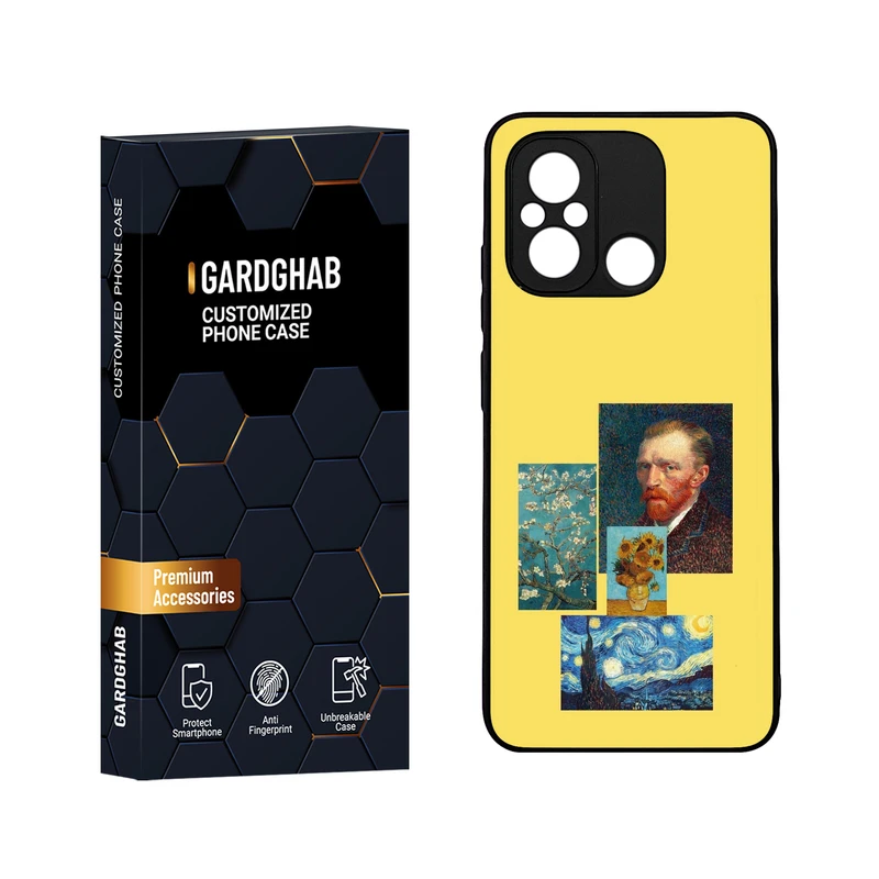 کاور گارد قاب مدل دورژله ای هنری مناسب برای گوشی موبایل شیائومی Poco C55 / Redmi 12c