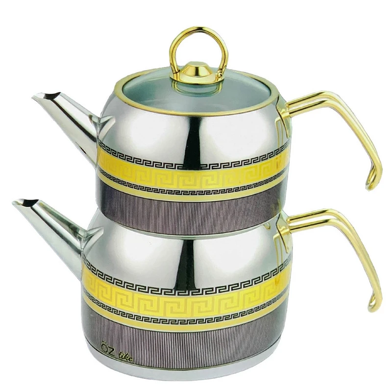 ست کتری و قوری کرکماز مدل A1629 گنجایش کتری 2 لیتر گنجایش قوری 1.3 لیتر