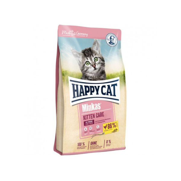 غذای خشک گربه هپی کت مدل kitten care وزن 10 کیلوگرم