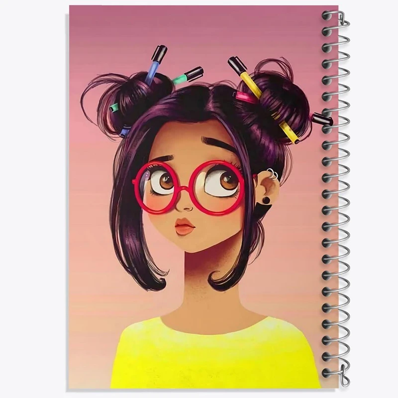 دفتر لیست خرید 50 برگ خندالو طرح دخترانه کد 25653