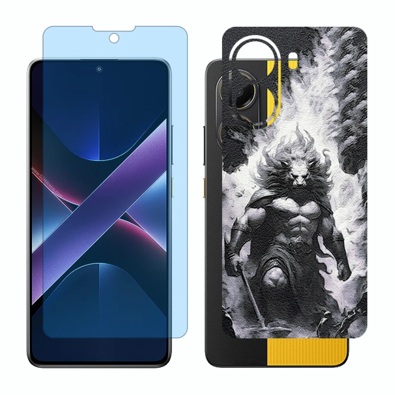 محافظ صفحه نمایش مات آنتی بلو گلس مدل Together مناسب برای گوشی موبایل شیائومی Poco X7 Pro به همراه برچسب پوششی پشت گوشی