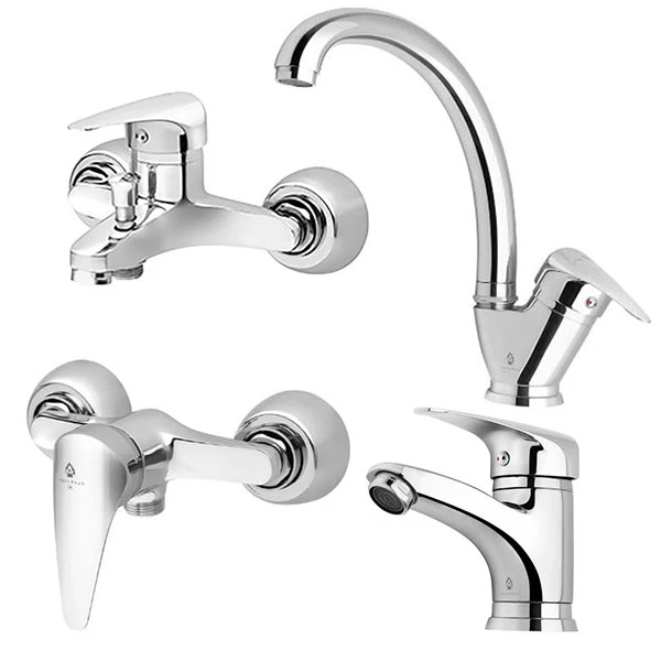 ست شیرآلات آکواریس مدل ایتالیایی قهرمان پارس 2025 مجموعه 4عددی