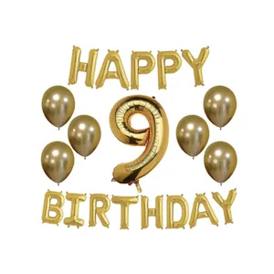 پک بادکنک آرایی پارتی لند تهران مدل happy birthday کد 3108 مجموعه 20 عددی