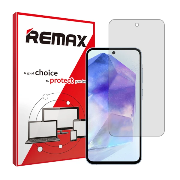 محافظ صفحه نمایش شفاف ریمکس مدل HyGEL مناسب برای گوشی موبایل سامسونگ Galaxy A55 