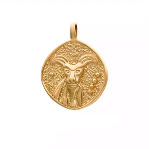 آویز گردنبند طلا 18 عیار زنانه گالری روبی مدل  ماه تولد دی