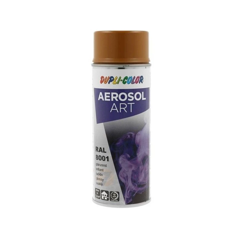 اسپری رنگ قهوه ای اخرا دوپلی کالر مدل AEROSOL ART  حجم 400 میلی لیتر 