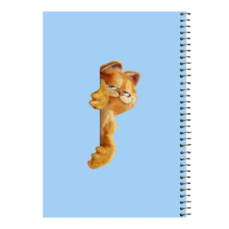 دفتر مشق 80 برگ اس جی مدل گارفیلد کد۱   