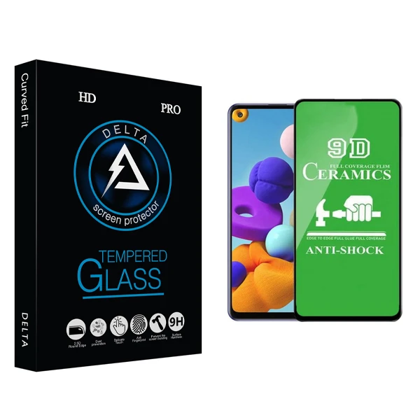 محافظ صفحه نمایش سرامیکی دلتا مدل HD مناسب برای گوشی موبایل سامسونگ GALAXY A21S