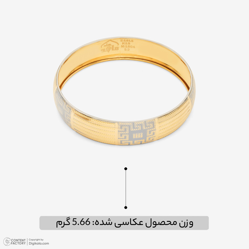تک‌پوش طلا کم اجرت 18 عیار زنانه مایا ماهک مدل MB2130