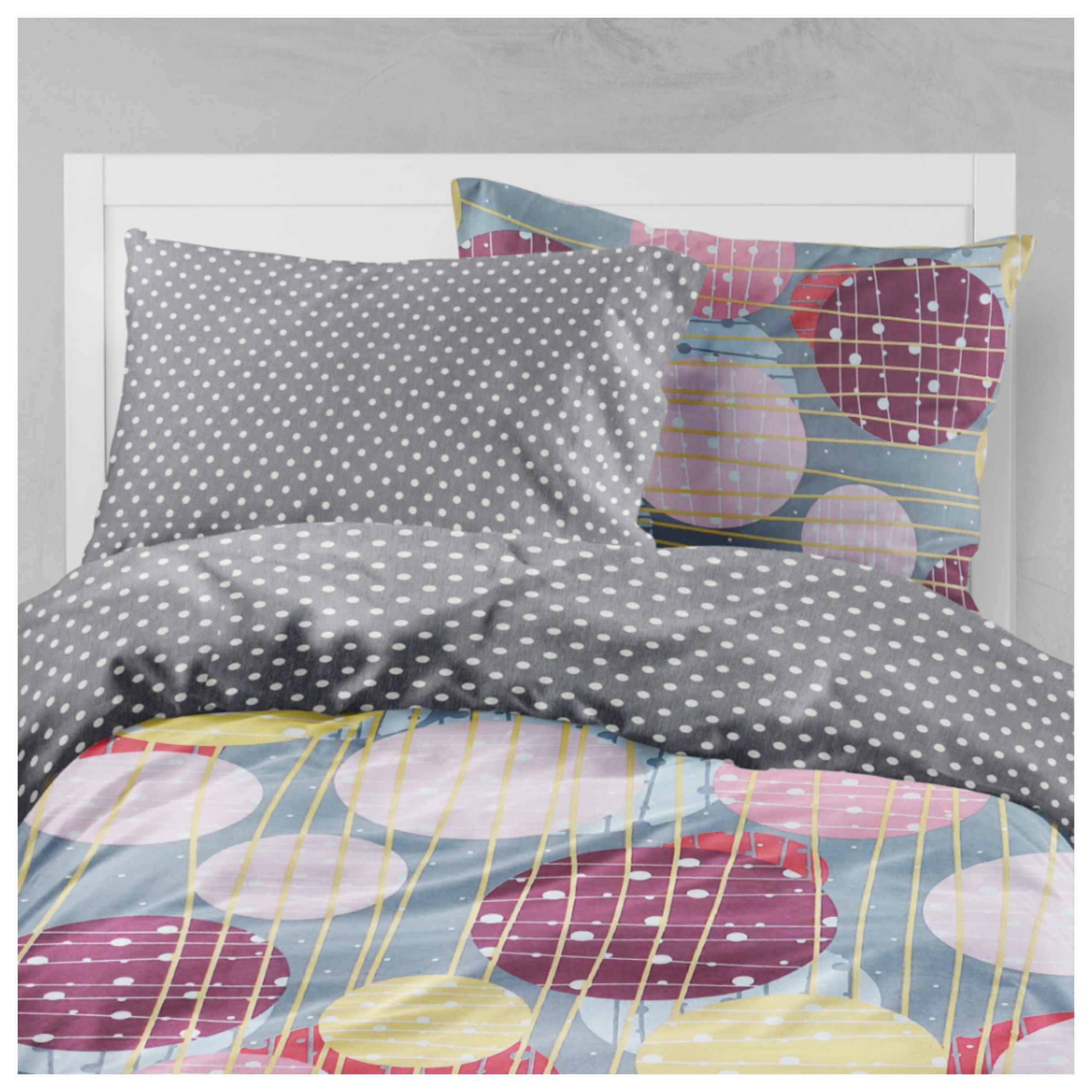 سرویس روتختی مدل دایره یک نفره 4تکه