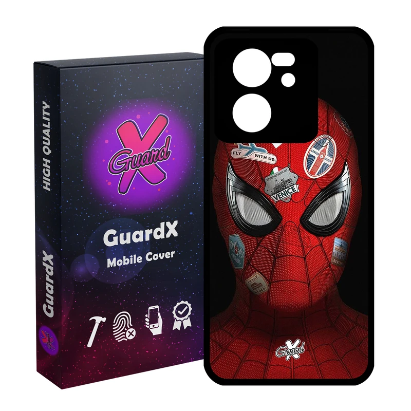 کاور گارد ایکس طرح Spider Man مدل Glass10033 مناسب برای گوشی موبایل شیائومی 13T/13T Pro/Redmi K60 Ultra