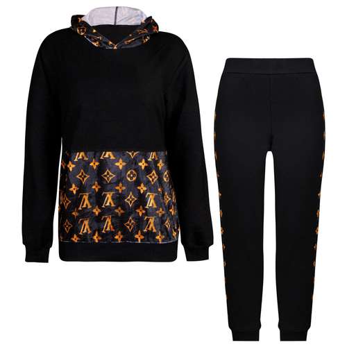 ست هودی و شلوار زنانه ماییلدا مدل 4064 رنگ مشکی