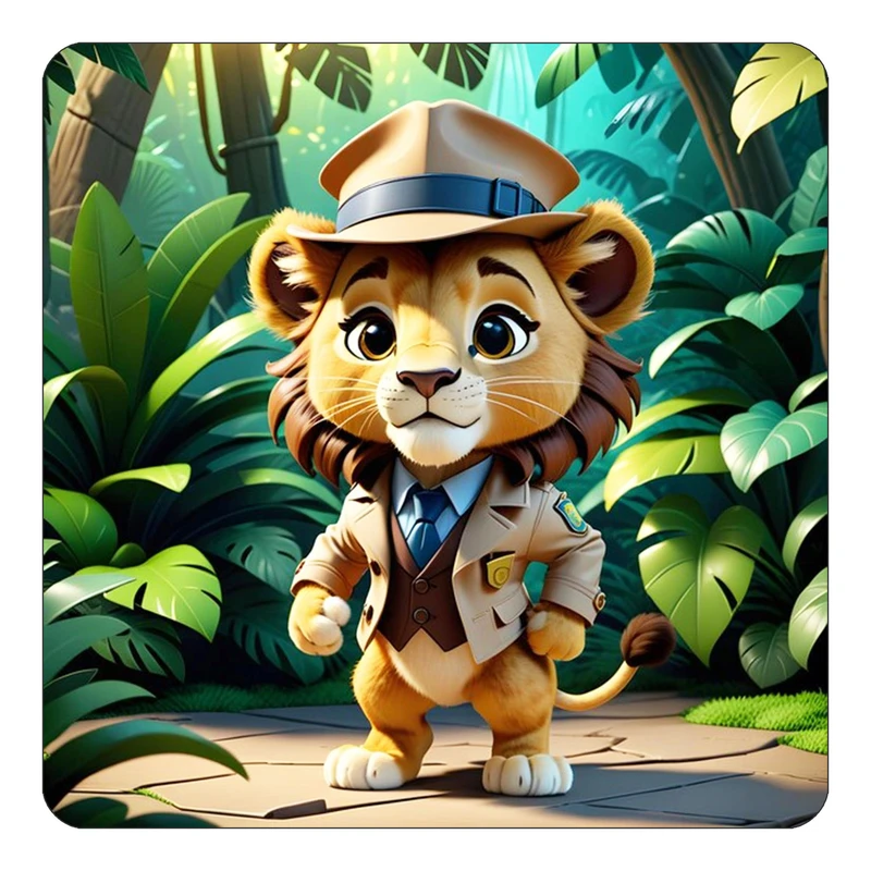 مگنت کاکتی طرح حیوانات کارتونی مدل mp28356