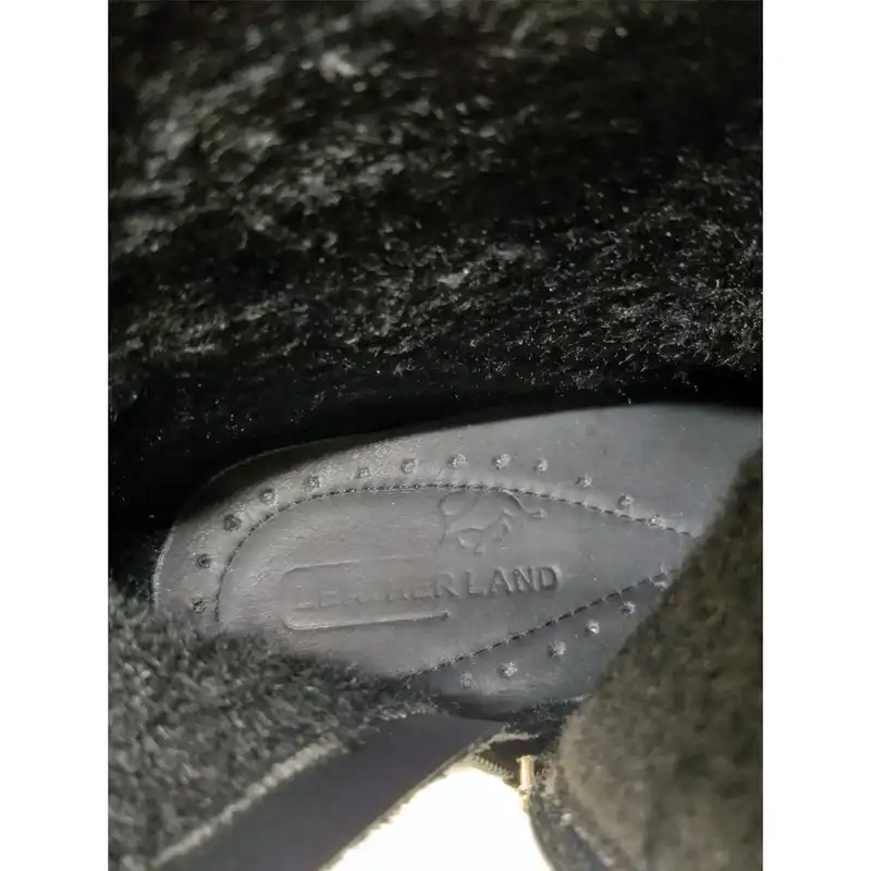 بوت زنانه سرزمین چرم مدل 5206 رنگ مشکی