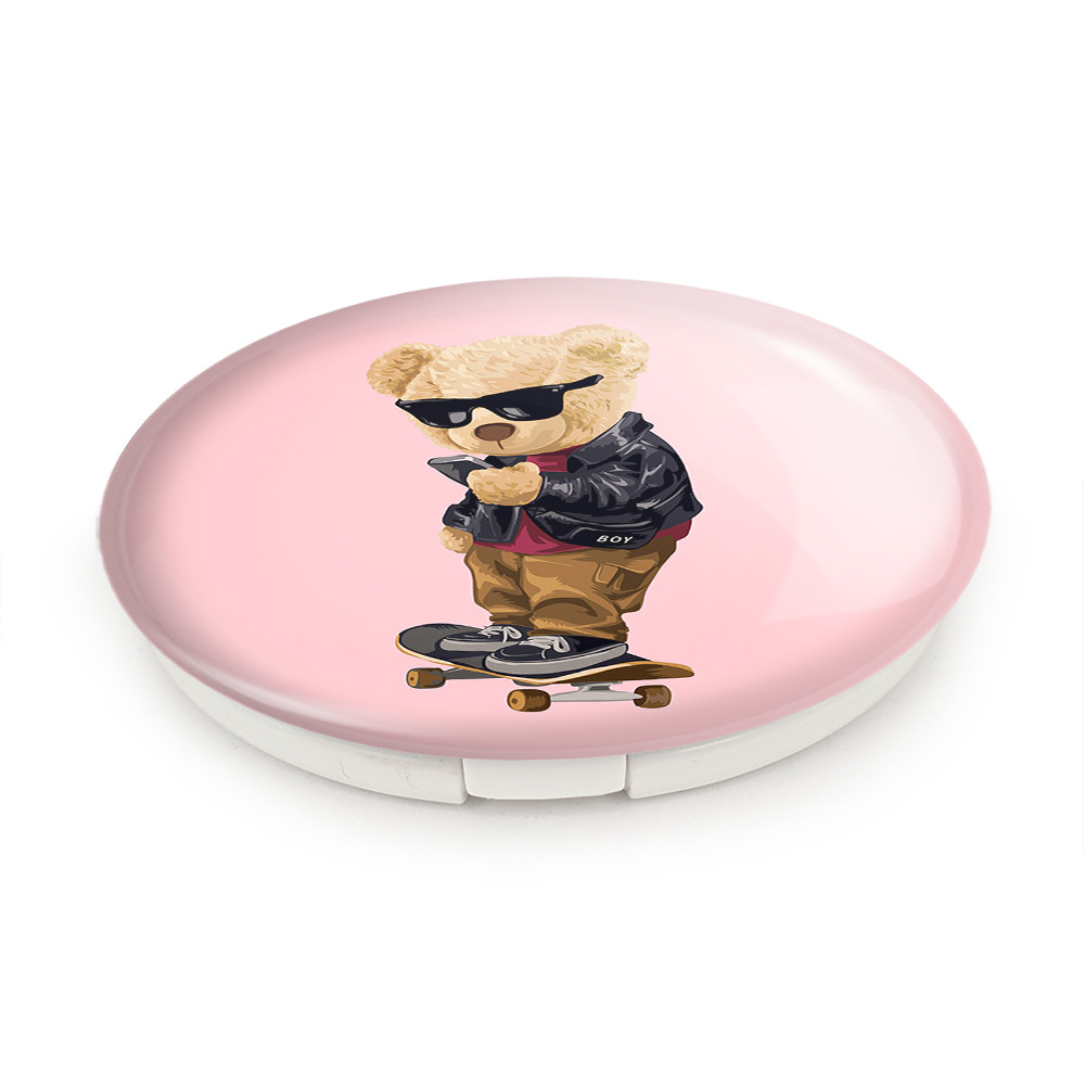 آینه جیبی خندالو طرح تدی Teddy مدل تاشو کد 26182