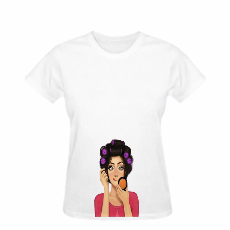 تی شرت آستین کوتاه زنانه مدل چاپی