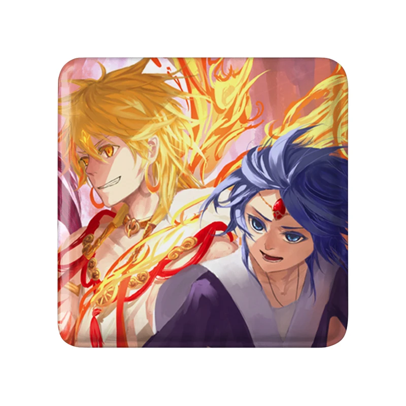 مگنت خندالو طرح تیتوس انیمه ماگی هزارتوی سحر و جادو مدل مربعی کد 36081