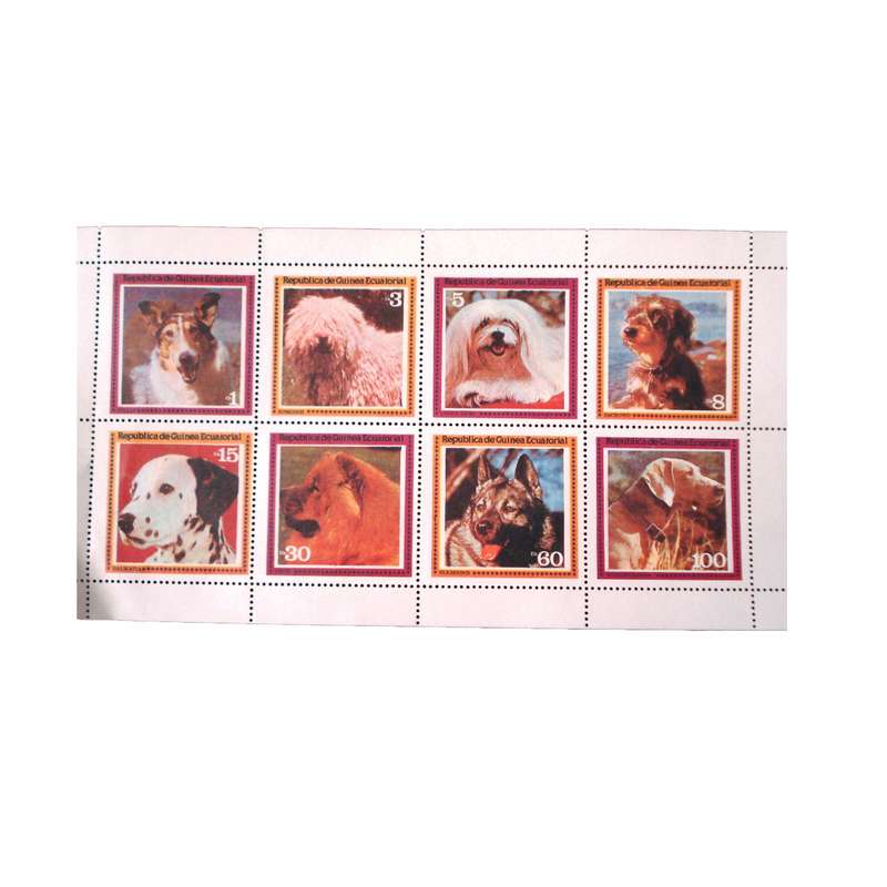 تمبر یادگاری مدل زنان نژاد سگ ها کد DS2580 مجموعه 8 عددی