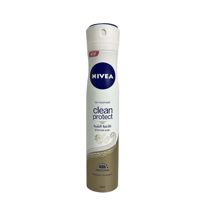 اسپری ضد تعریق زنانه نیوآ مدل Clean Protect حجم 200 میلی لیتر اسپری ضد تعریق زنانه نیوآ مدل Clean Protect حجم 200 میلی لیتر