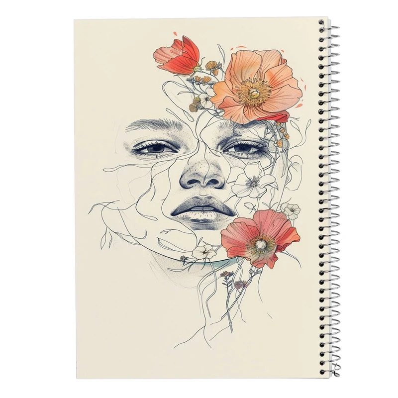 دفتر شطرنجی 50 برگ مدوپد طرح نقاشی آدم کد DF15691