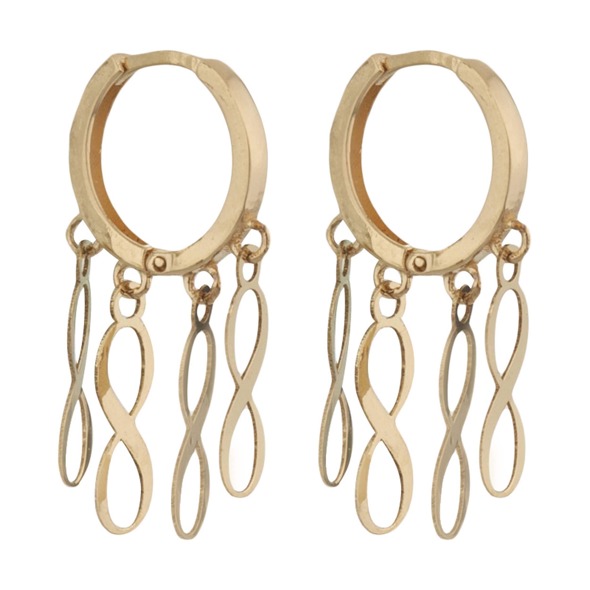 گوشواره طلا 18 عیار زنانه میو گلد مدل GD1028