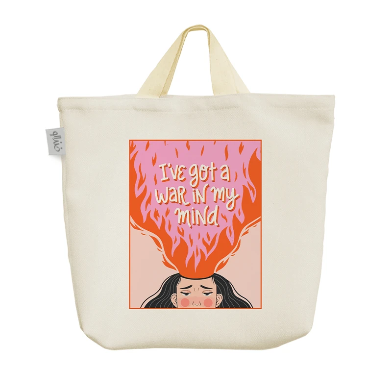 ساک خرید خندالو مدل جنگ ذهنی کد 9482