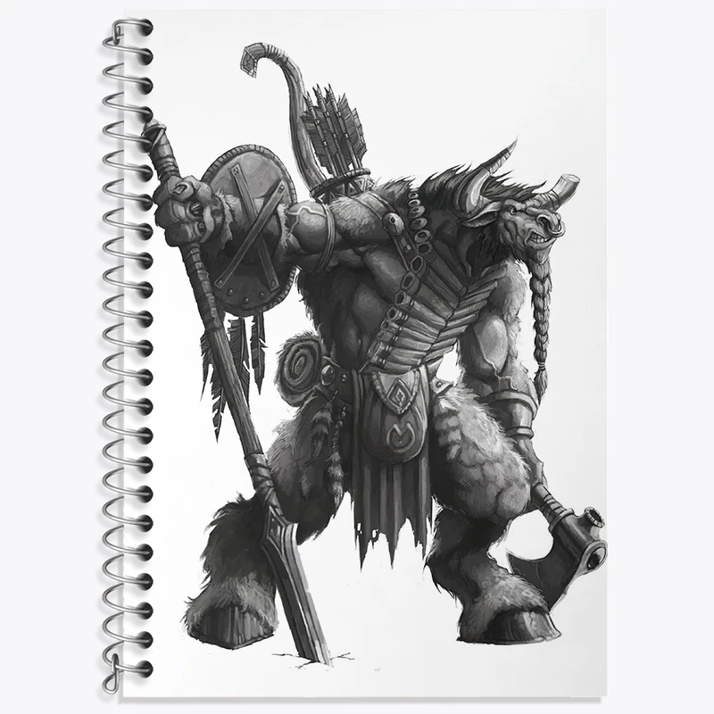 دفتر زبان 50 برگ خندالو مدل دو خط طرح بازی دنیای وارکرفت (World of Warcraft) کد 31843