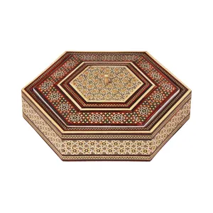 شکلات خوری خاتم مدل شش گوش شیرازی