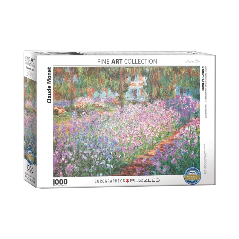 پازل 1000 تکه یوروگرافیکس پازلز طرح Monet Garden کد 4908
