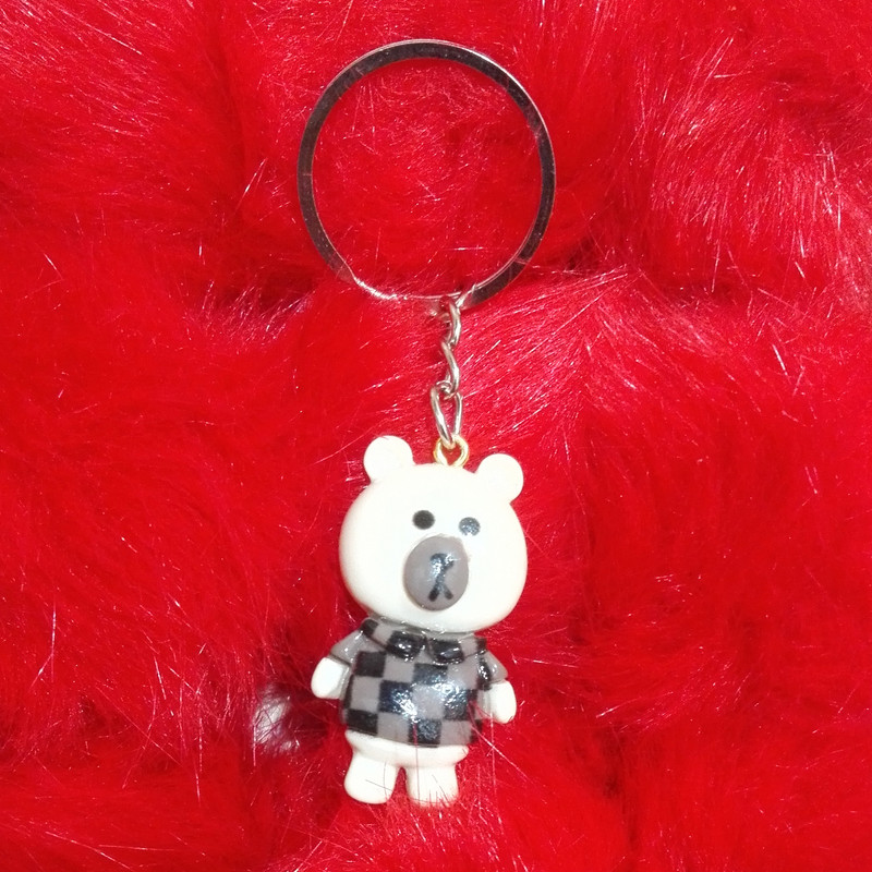 جاکلیدی دخترانه مدل خرس شطرنجی جاکلیدی دخترانه مدل خرس شطرنجی