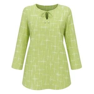 تونیک آستین بلند زنانه مدل هلینا کد 04 رنگ سبز نئونی