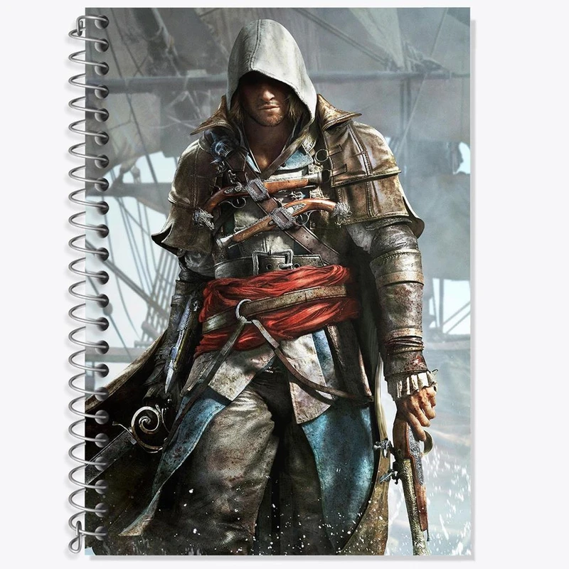 دفتر لغت 50 برگ خندالو مدل بازی اساسینز کرید Assassins Creed کد 27911
