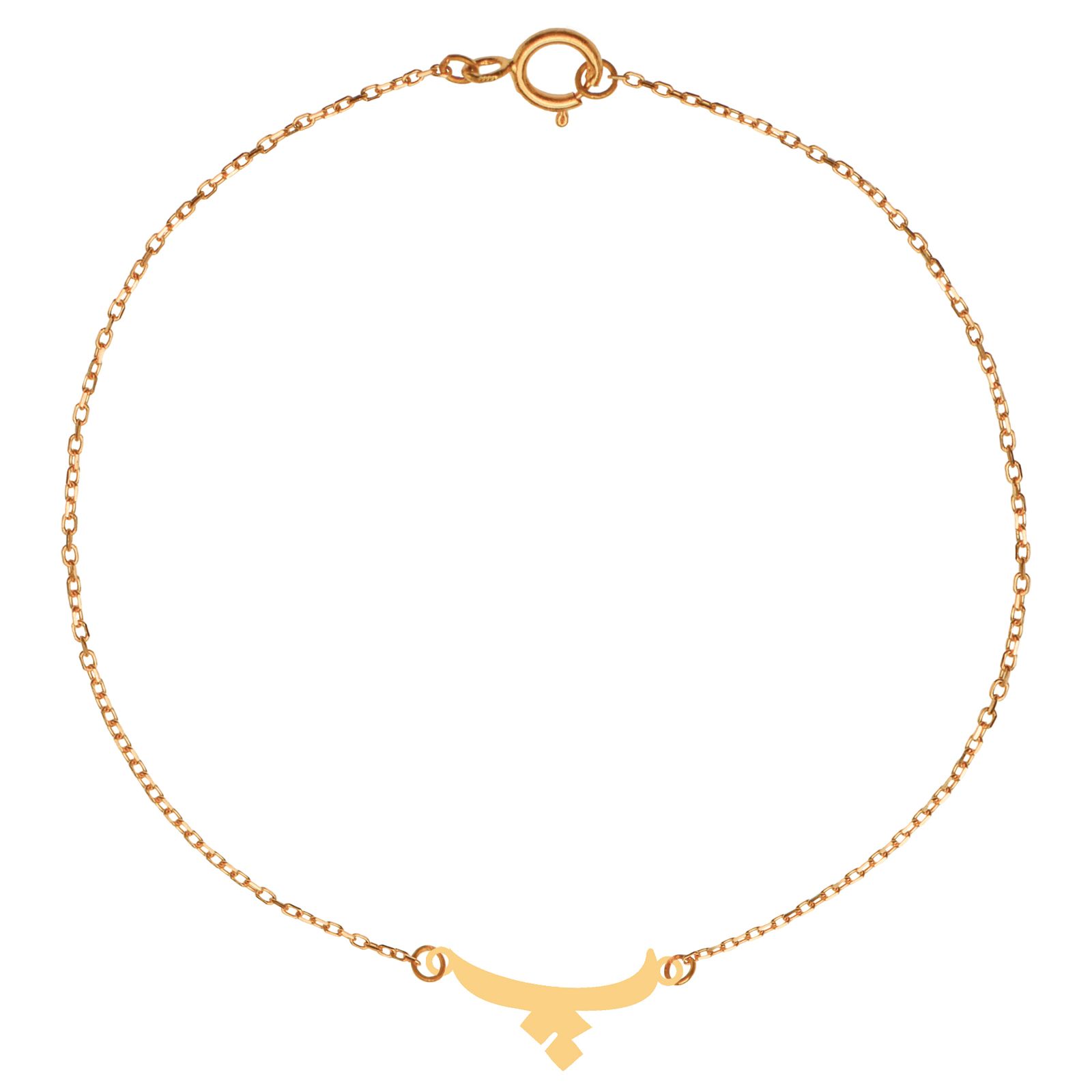 پابند طلا 18 عیار زنانه کرابو طرح پ مدل Kr2098 -  - 2