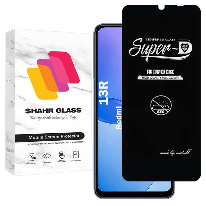 محافظ صفحه نمایش شهر گلس مدل SUPERDNSH مناسب برای گوشی موبایل شیائومی Redmi 13R
