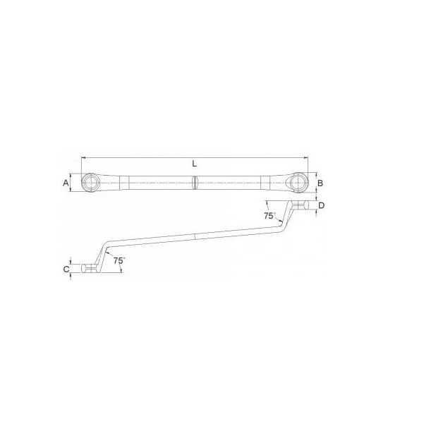 آچار دو سر رینگی لیکوتا مدل EBS2123 آچار دو سر رینگی لیکوتا مدل EBS2123