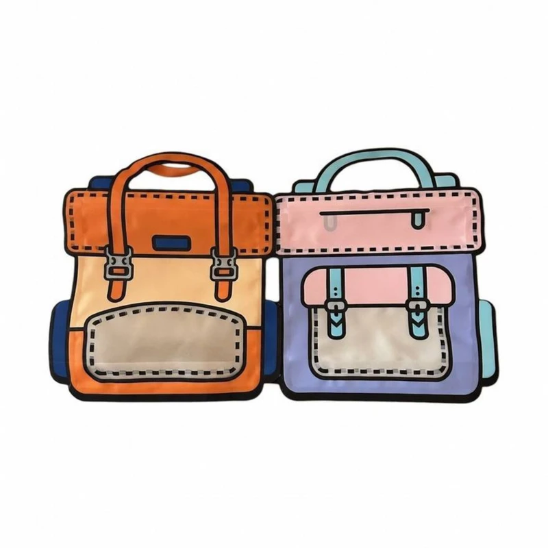 پاکت زیپ دار مدل سه بعدی بسته 2 عددی