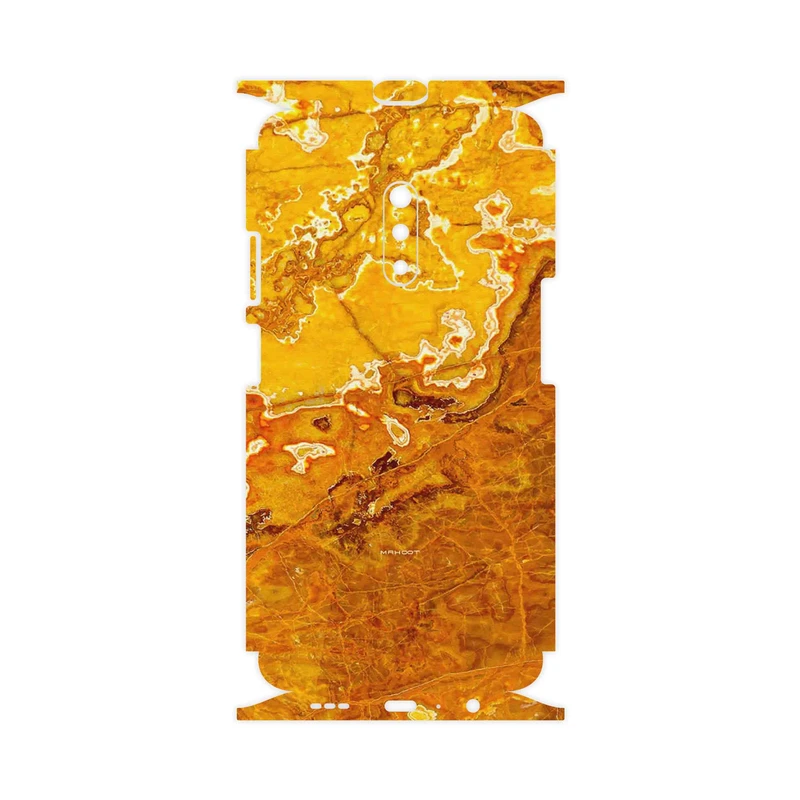 برچسب پوششی ماهوت مدل Gold Marble-FullSkin مناسب برای گوشی موبایل اپو Realme X