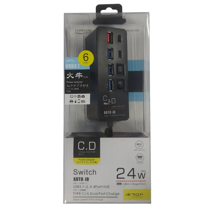 هاب 6 پورت آی ای تاپ مدل UQ-325A